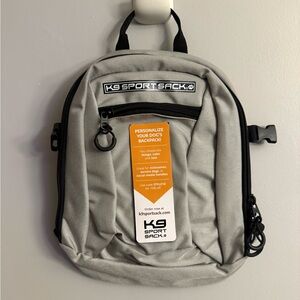 K9 Sport Sack Dog Backpack Saddlebag Gray Accessory Pack Pet Hiking Storage